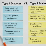 diabetes type 1 and 2