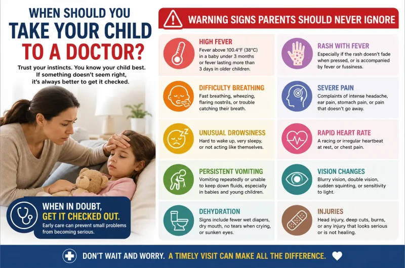 When Should You Take Your Child to a Doctor? Warning Signs Parents Should Never Ignore