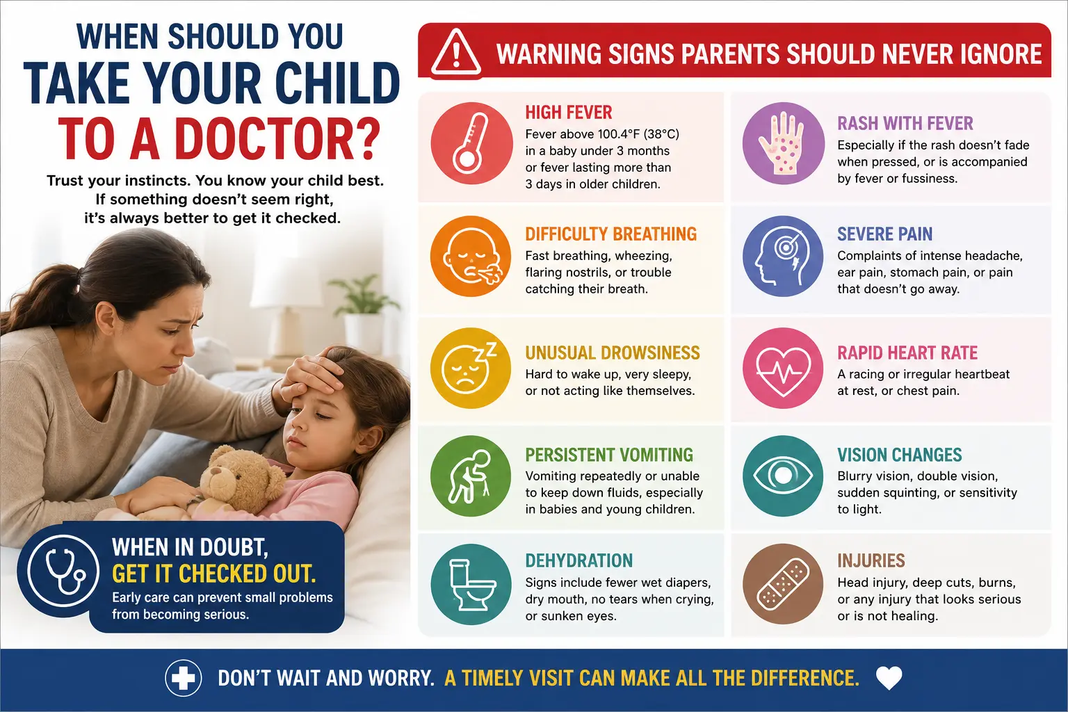 When Should You Take Your Child to a Doctor? Warning Signs Parents Should Never Ignore